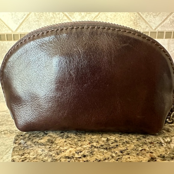 Patricia Nash Leopard/chocolate new with tag key chain coin purse small wallet - Picture 4 of 15